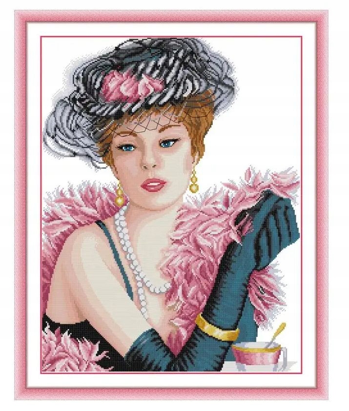 Kanva s potiskem- kanva, mulina, sada