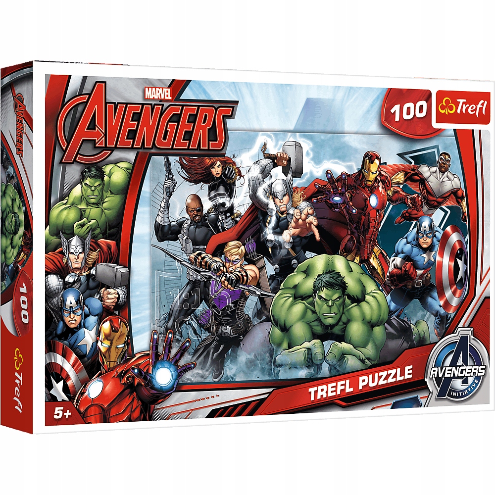 

Puzzle 100 el Avengers Do Ataku Marvel Hulk Trefl