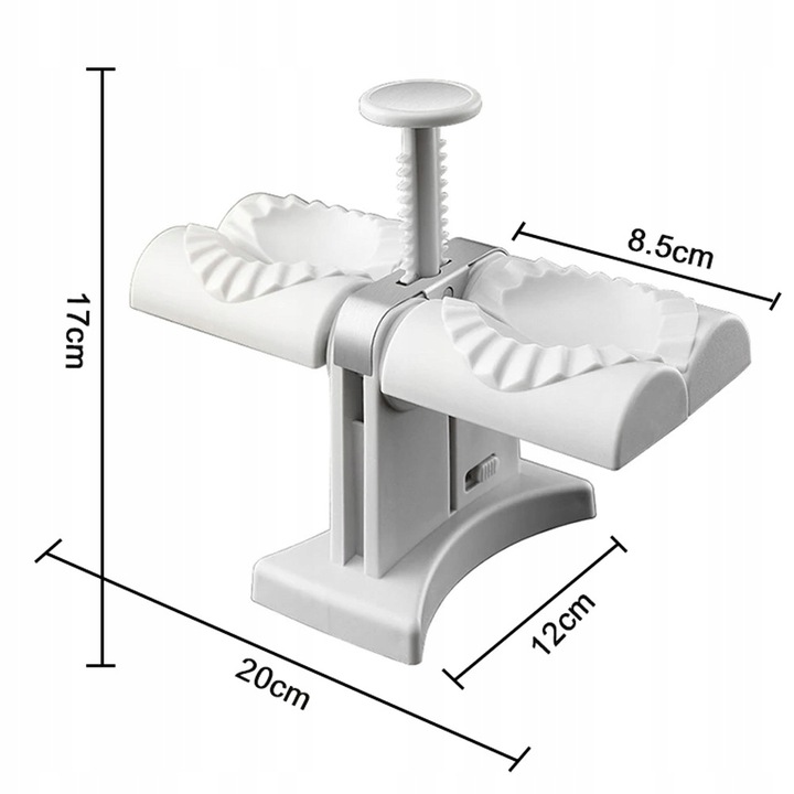 MASZYNKA DO LEPIENIA KLEJENIA PIEROGÓW PODWÓJNA FORMA RĘCZNA Z BLOKADĄ Rodzaj ręczna