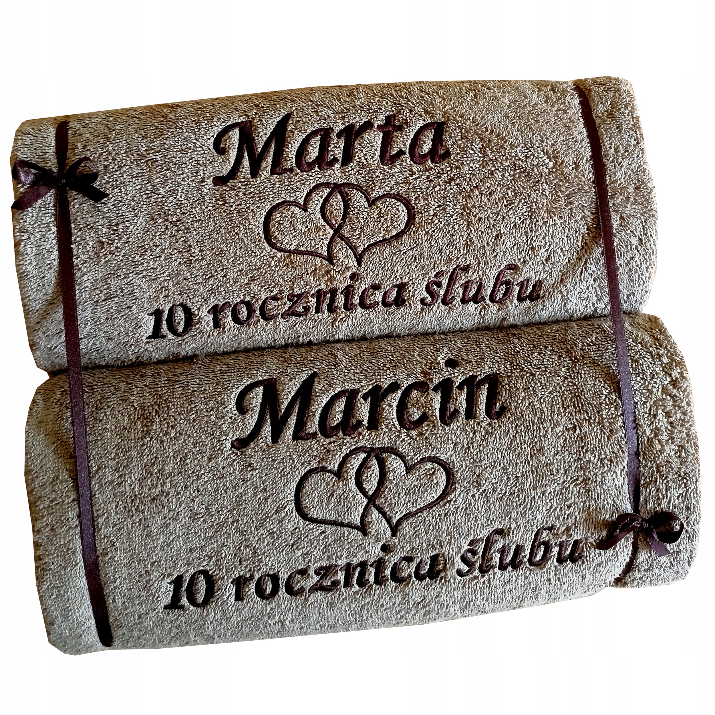 Dárek k 10. výročí svatby Cínové hody pro děti přátel páry Ručníky