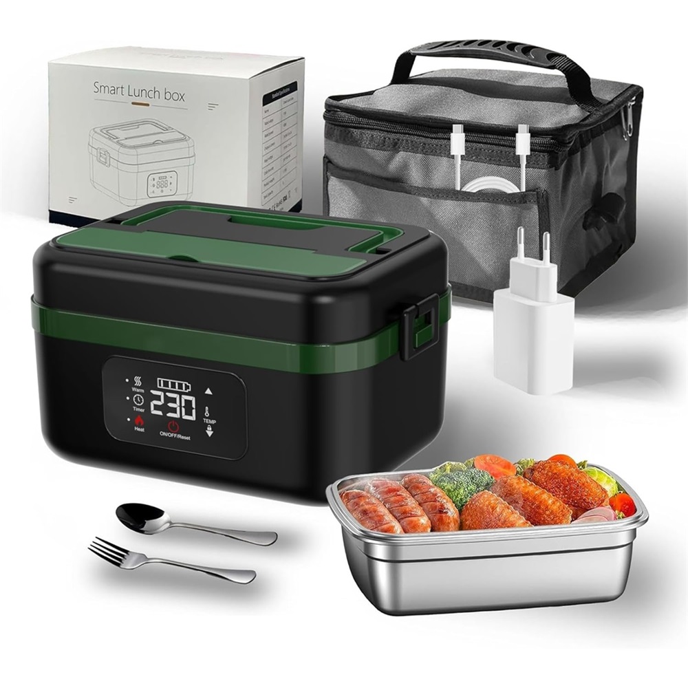 Elektrický Obědový Box Ohřívač Oběda Jídlo 1000 ML Akumulátor 16000 mAh