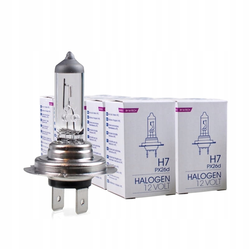 

10x M-Tech H7 Żarówka Halogenowa 12V 55W PX26d