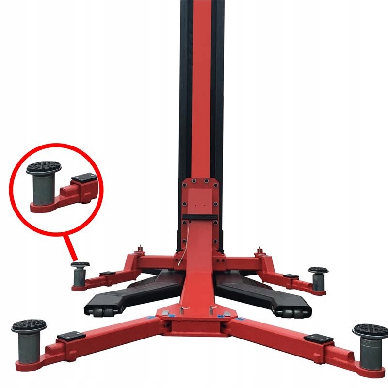 Podnosnik jednokolumnowy 3 5 T P1 3500 NORMET RED Mark Normet