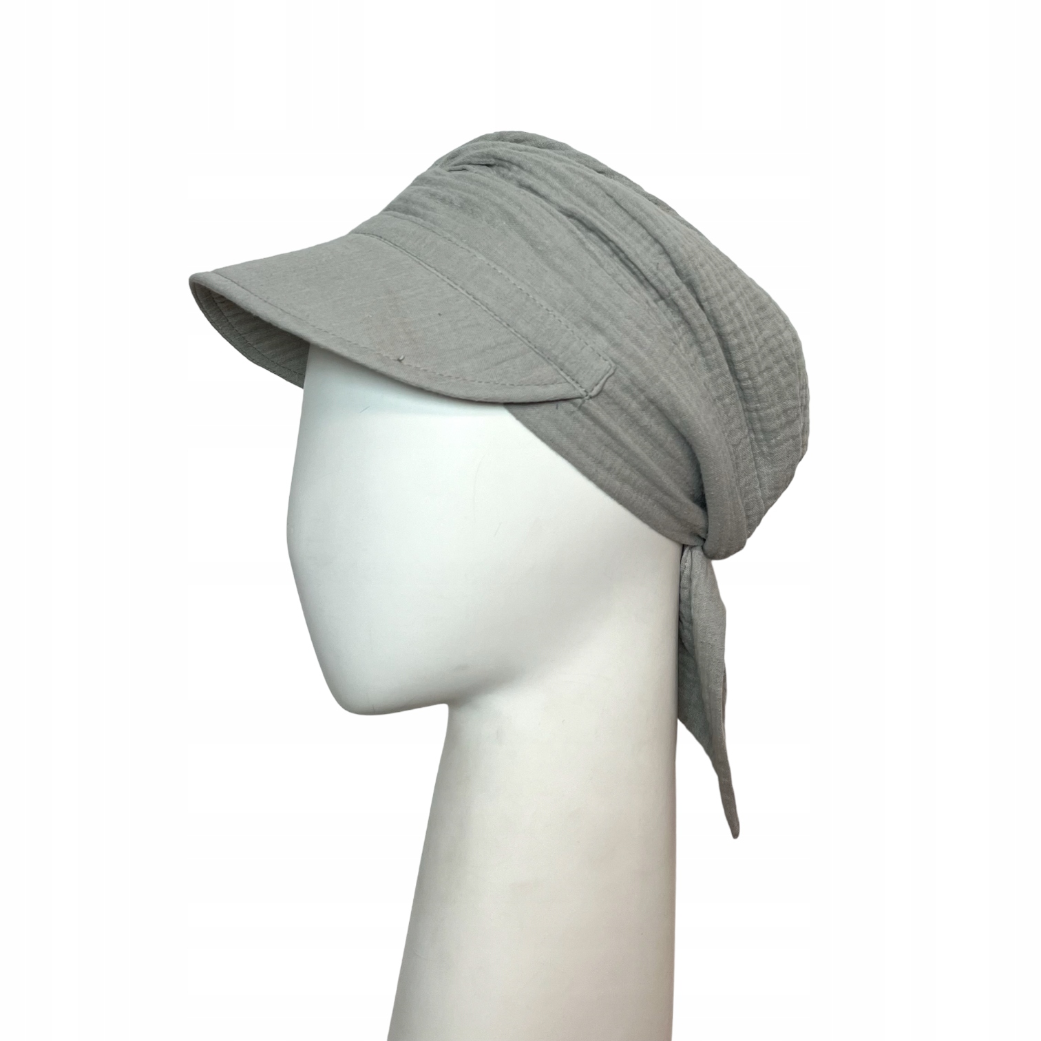 

Turban chusta na lato z daszkiem Tess B-061 muslin