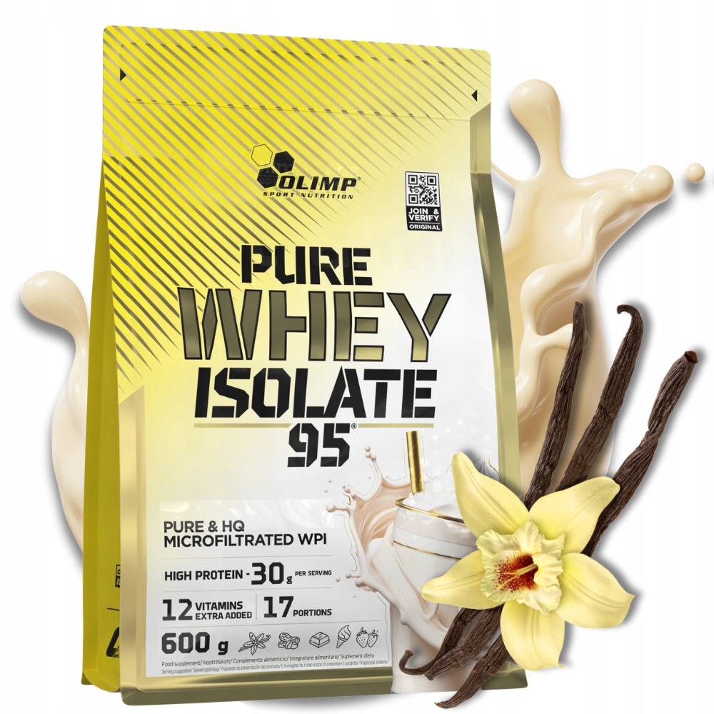 OLIMP PURE WHEY ISOLATE 95 Izolat WHEY PROTEIN ISOLATE WPI 600g WANILIA