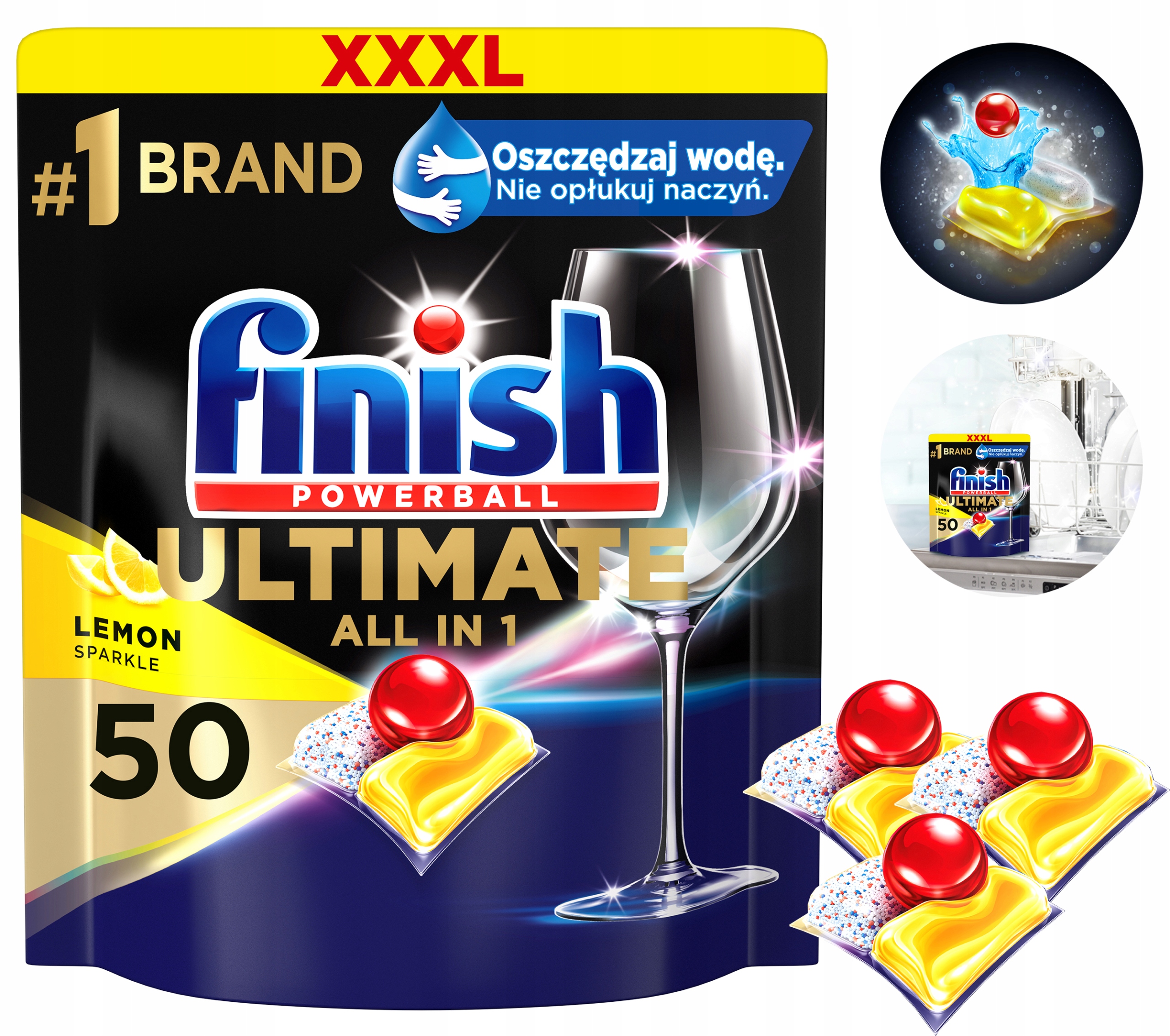 FINISH Kapsułki Ultimate All-in-1 50 lemon