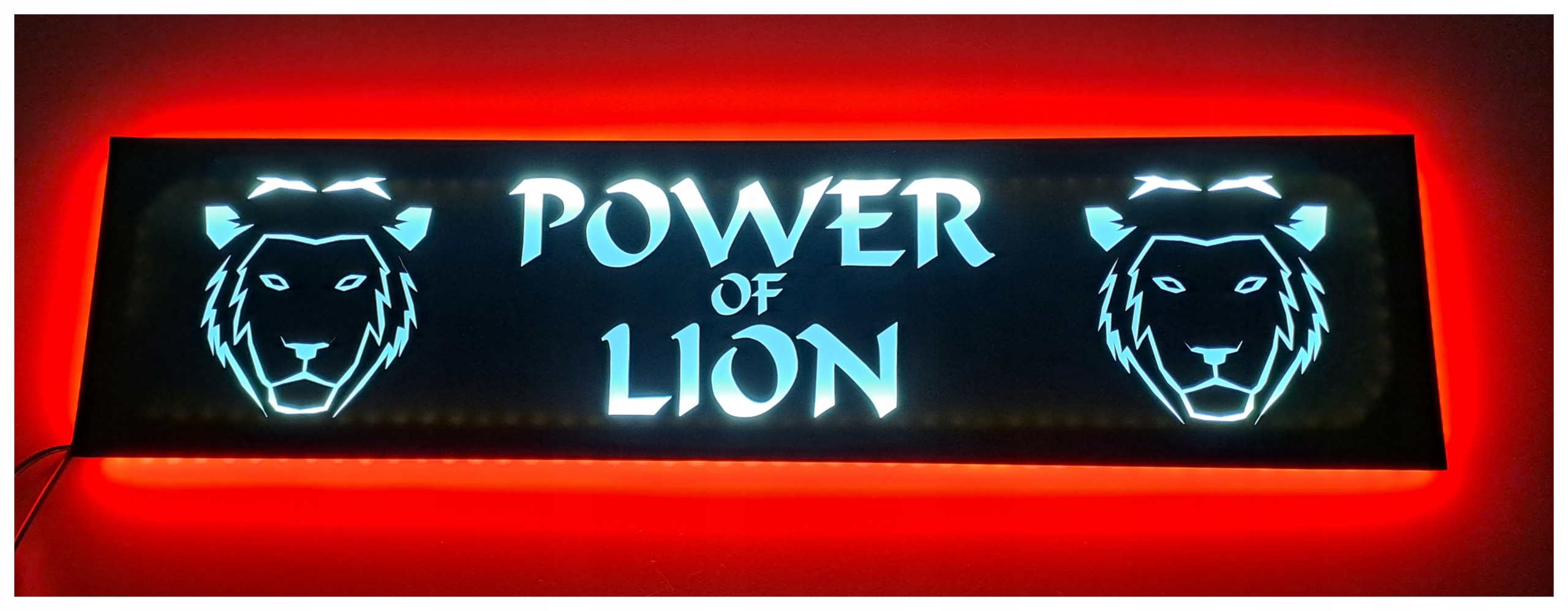 Led tabuľa power lion nad posteľou man daf scania s podsvietením kabíny Tir