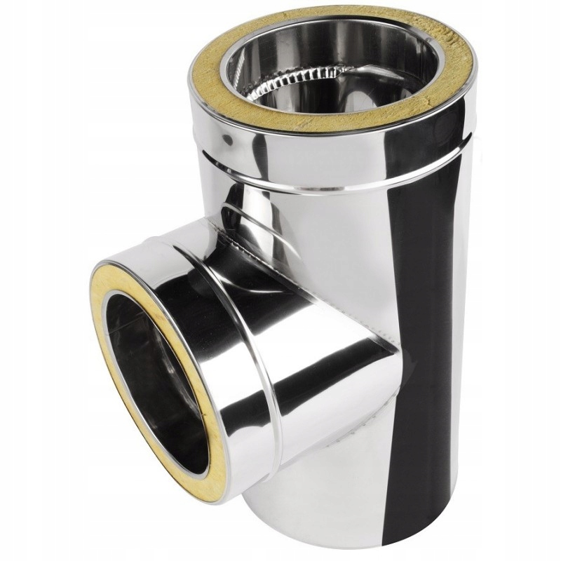 Trójnik 90st Izolowany Fi 150/200 Wentylacyjny Nierdzewny Wentylacja Komin