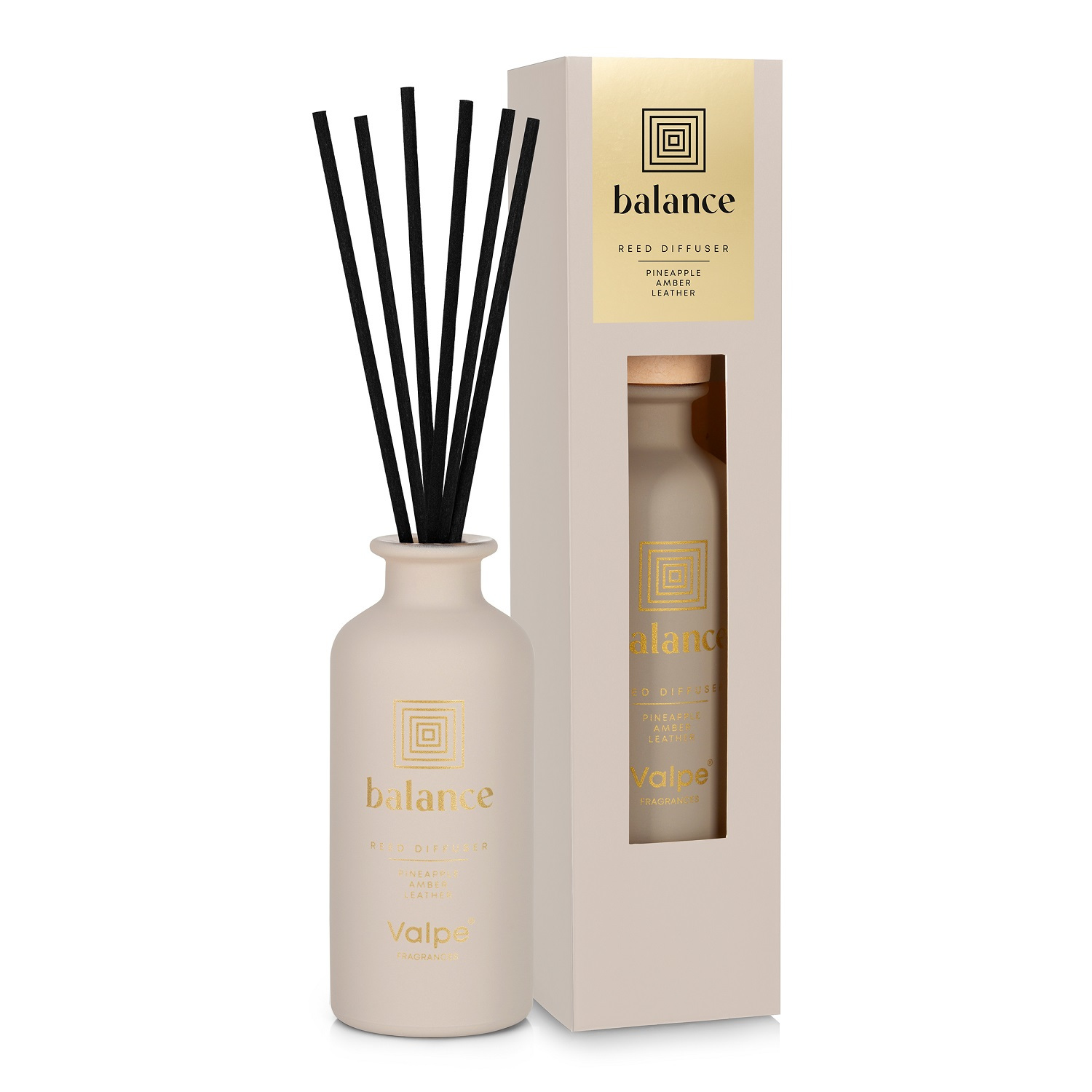 Dyfuzor zapachowy z patyczkami mat BALANCE 80 ml 8 tyg. Valpe