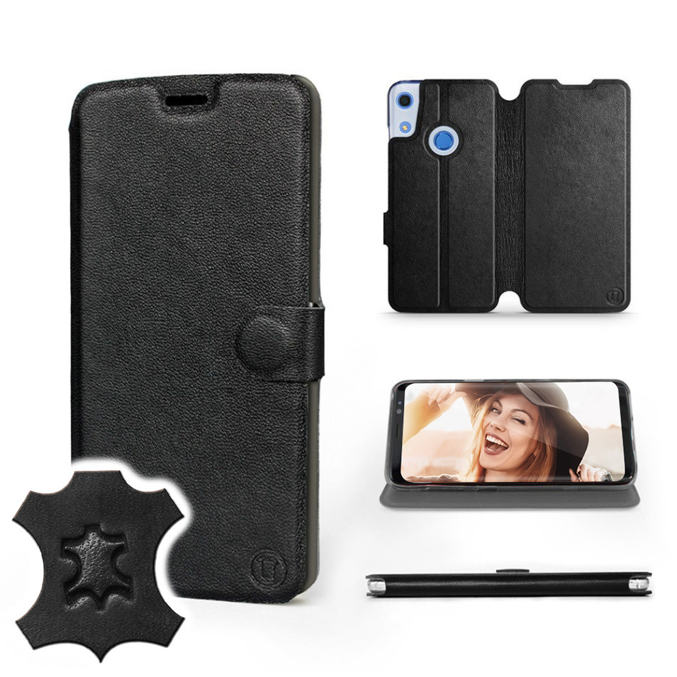 

Etui Mobiwear do Huawei Y6S - Black Leather