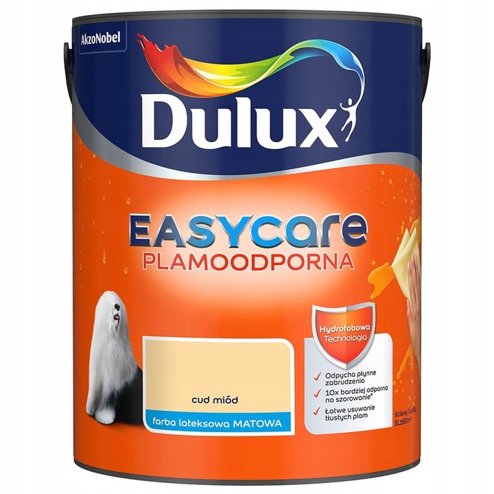Dulux Easy Care Barva Odolná Proti Skvrnám, Zázrak, Med 5L