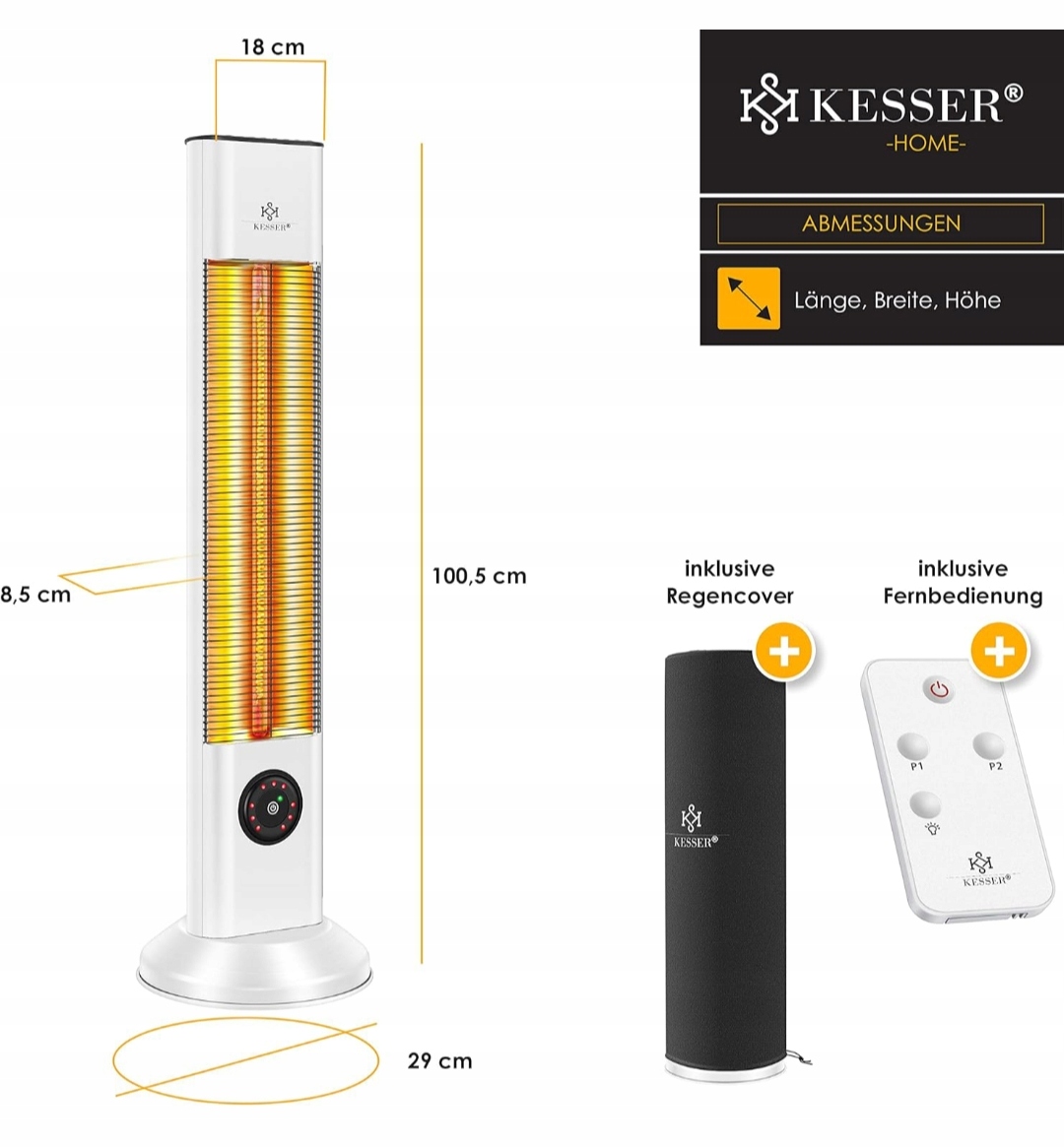 Radiátor Kesser 2000 W