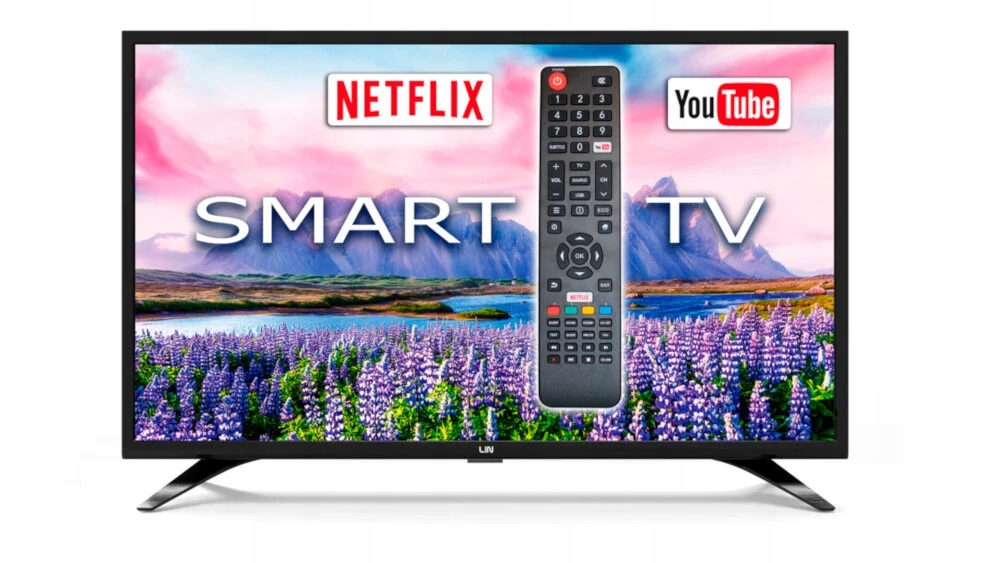 Telewizor LIN 32D1700 32 LED DVB-T2/HEVC/H.265 Złącza HDMI USB