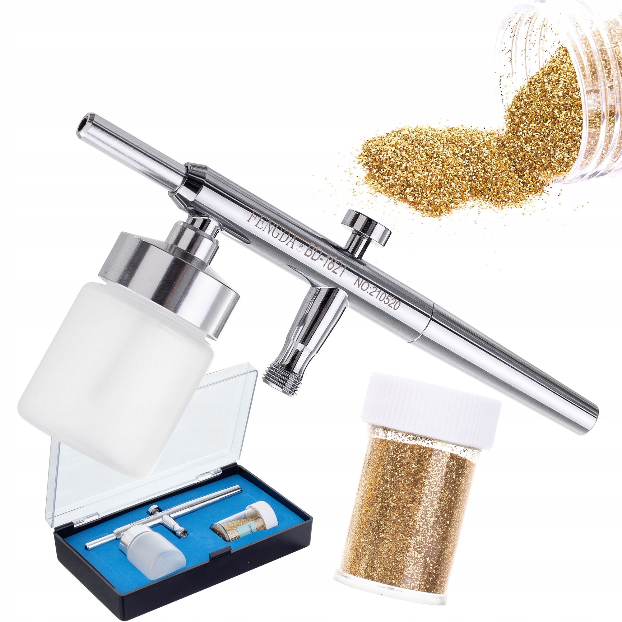 

Aerograf do Farb z Brokatem Malowanie Brokatem