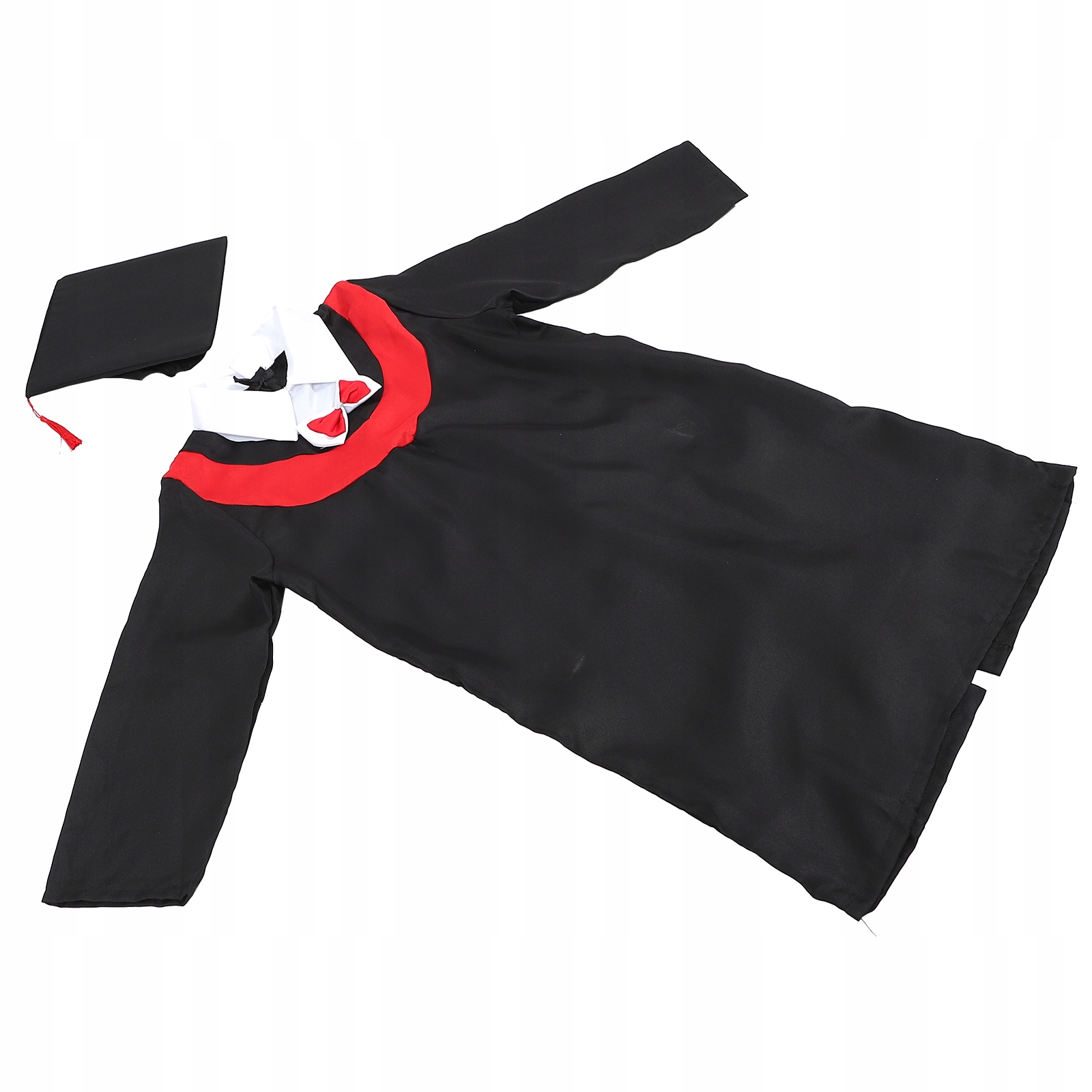 ELEGANCKA CZARNA TOGA DZIECIĘCA NA ZAKOŃCZENIE ROKU SZKOLNEGO / UROCZYSTOŚĆ