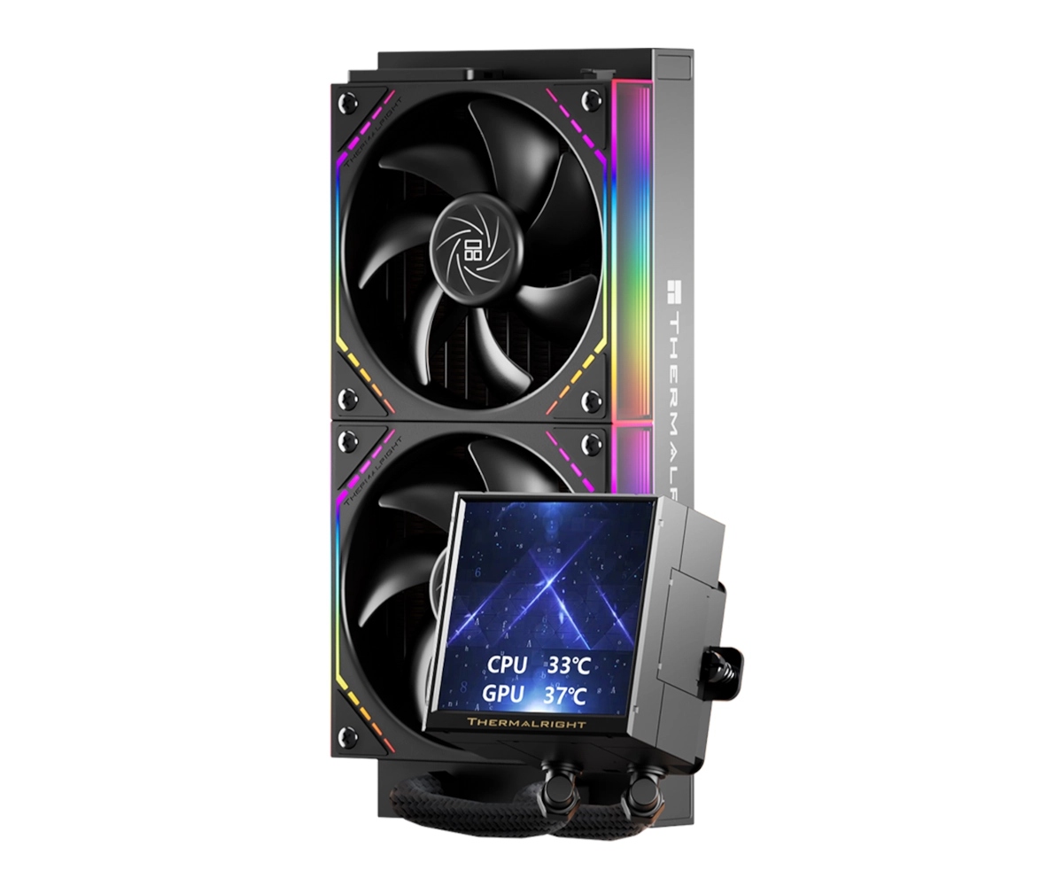 Chłodzenie wodne Aio Thermalright Peerless Vision 240 Argb 2x120mm Czarne