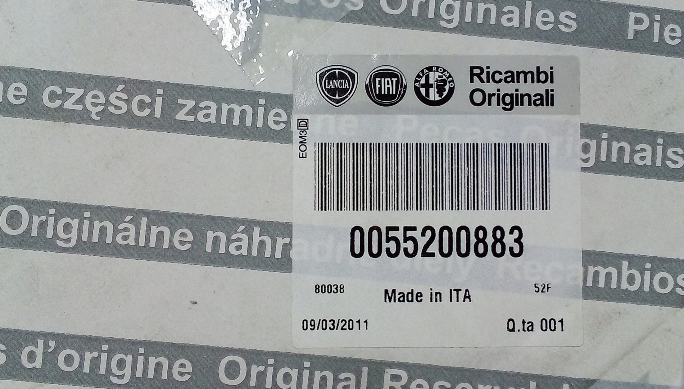 ORYGINAL OBUDOWA SKRZYNI BIEGOW ALFA ROMEO 147 GT Part number 55200883