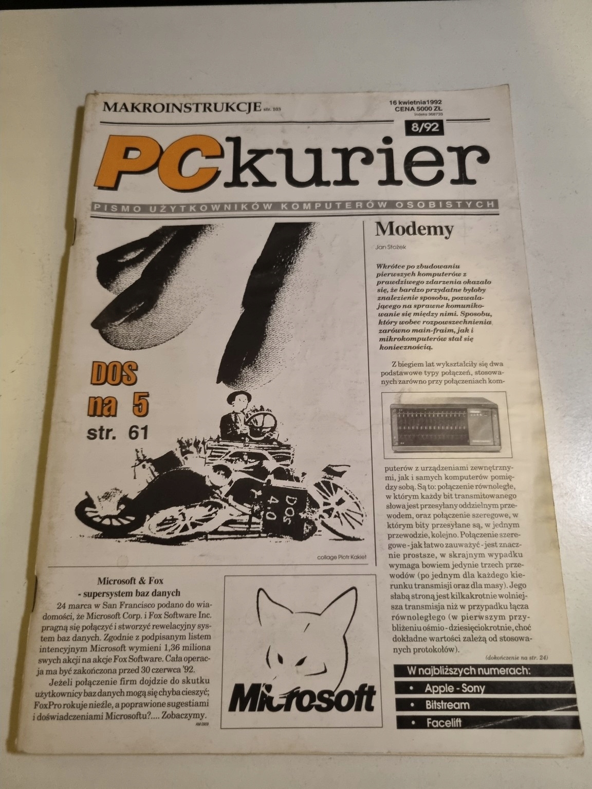 Pc Kurier 8/1992 Czasopismo PL
