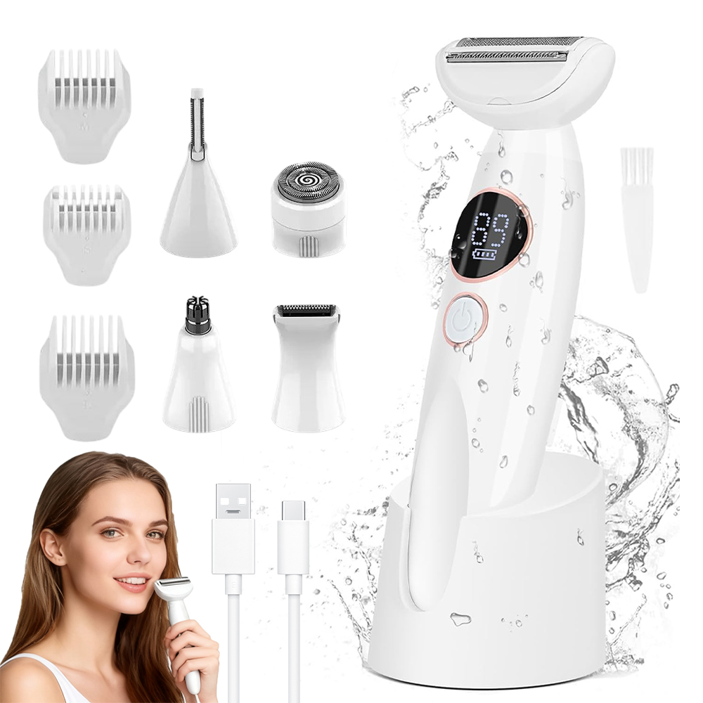 Elektrický Holicí Strojek Pro Ženy Na Nohy A Tělo Bikiny S Podpažím 5V1