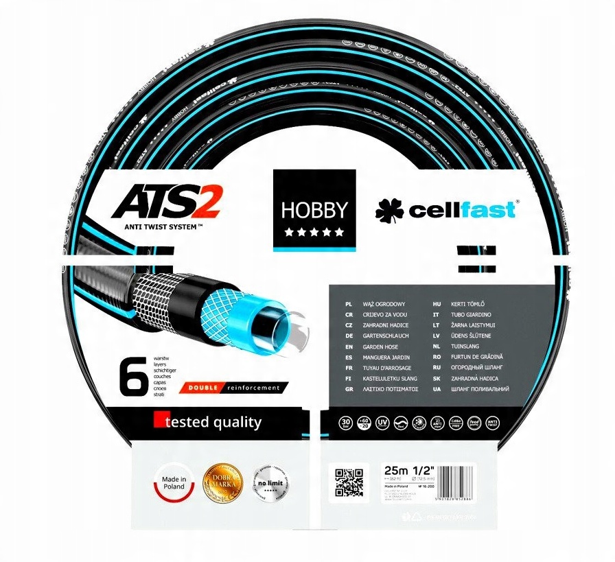 

Cellfast Wąż Ogrodowy Hobby ATS2 1/2" 25m