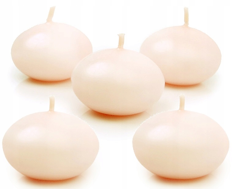 

świeczki pływające 4cm dyski 5s Kremowe