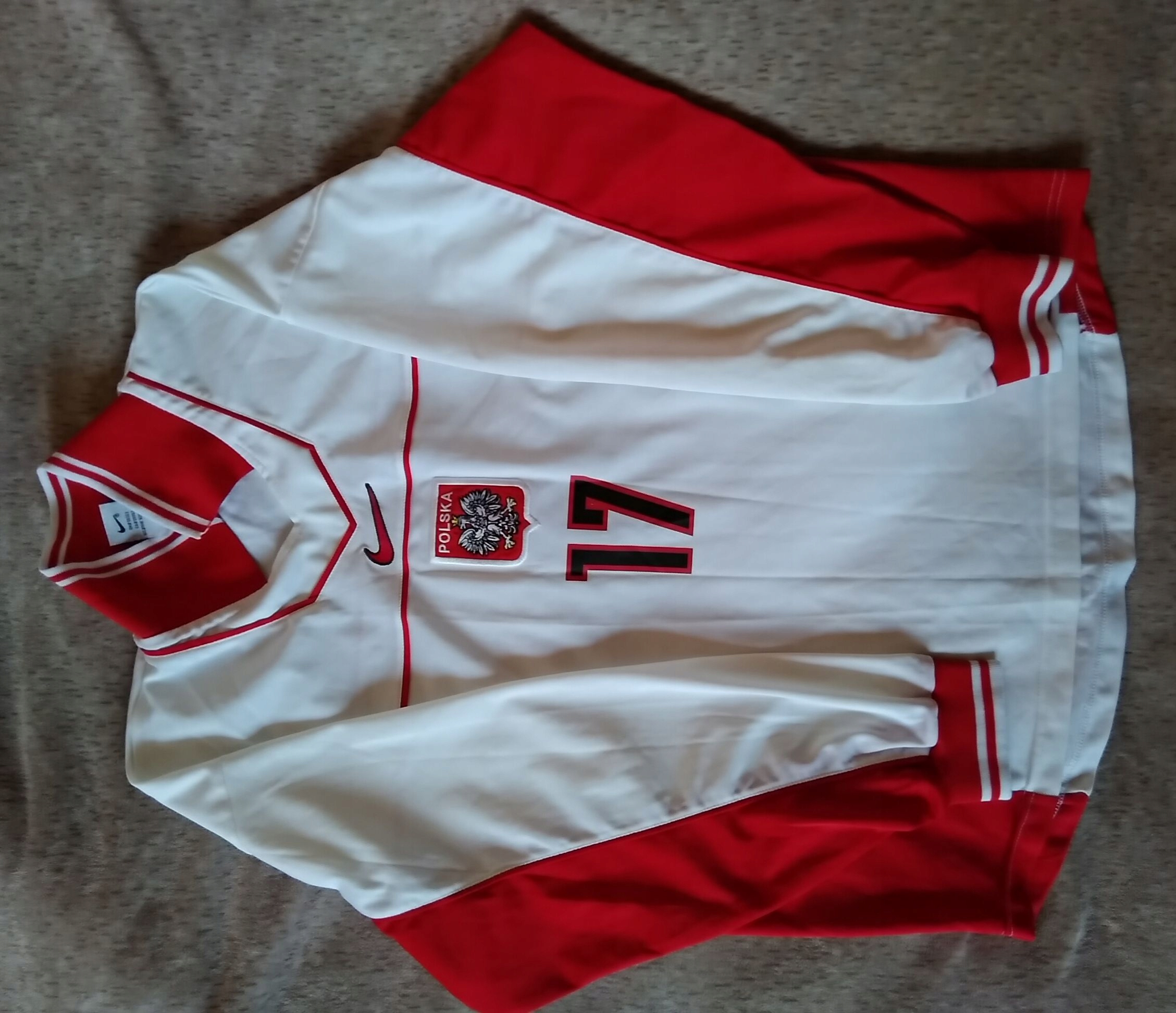 Koszulka Reprezentacja - POLSKA - 17 - NIKE - 1997 Rozmiar XL/XXL