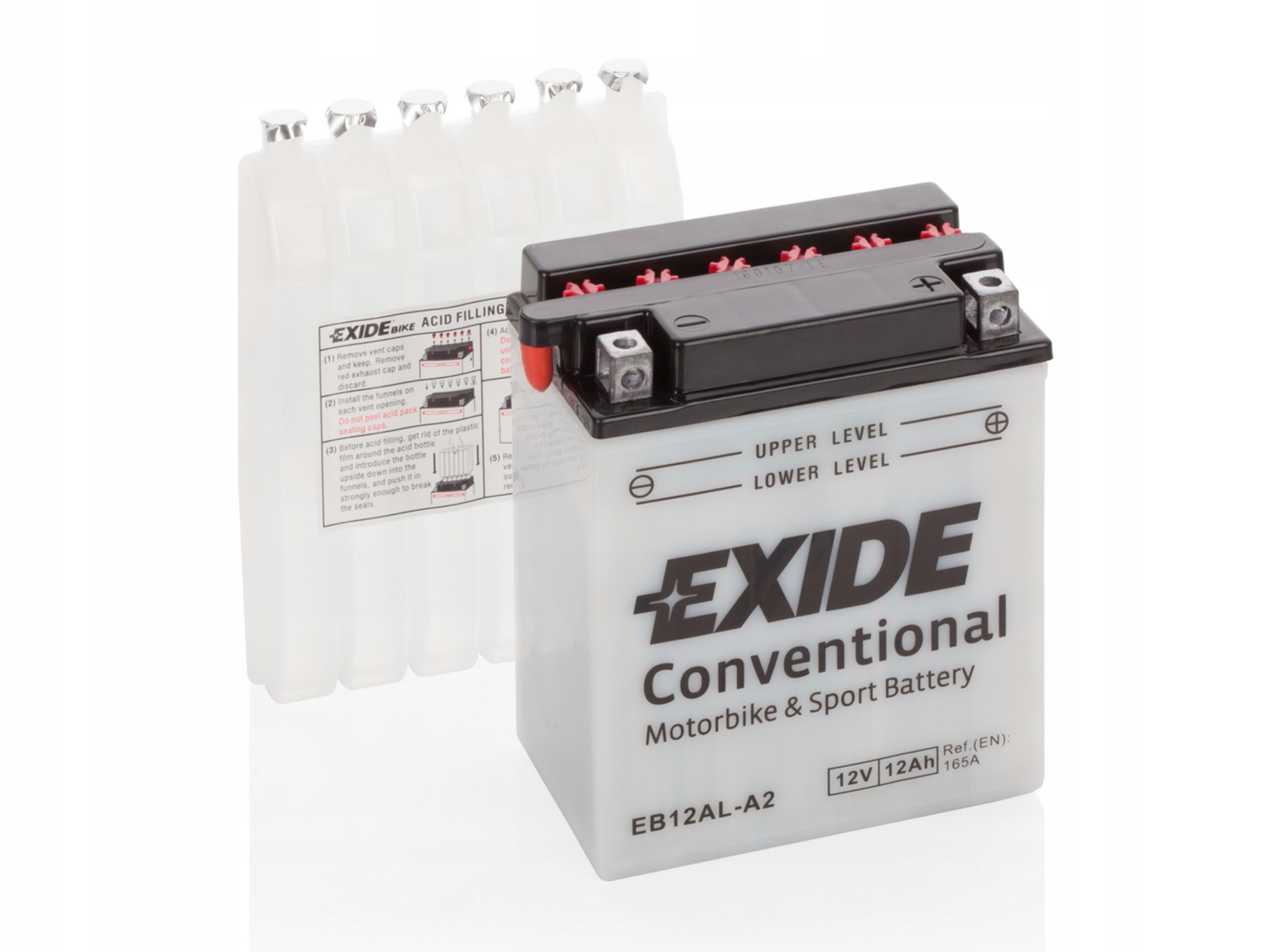 YB12AL-A2 - Батарея мотоцикла 12V 12AH EXIDE EB12AL-A2