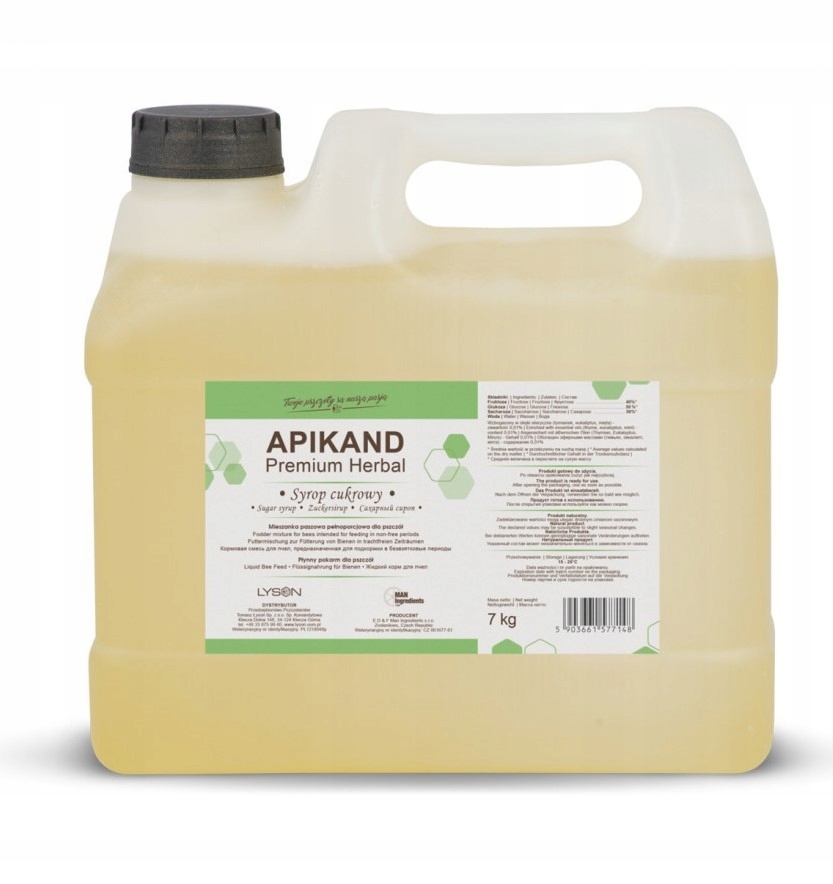 

Apikand premium Herbal 7kg syrop Pokarm pszczoły
