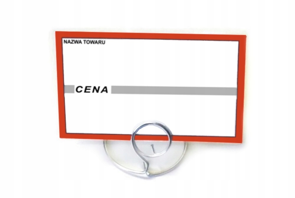 

Klasyczne cenówki laminowane 65x95 mm 50szt.