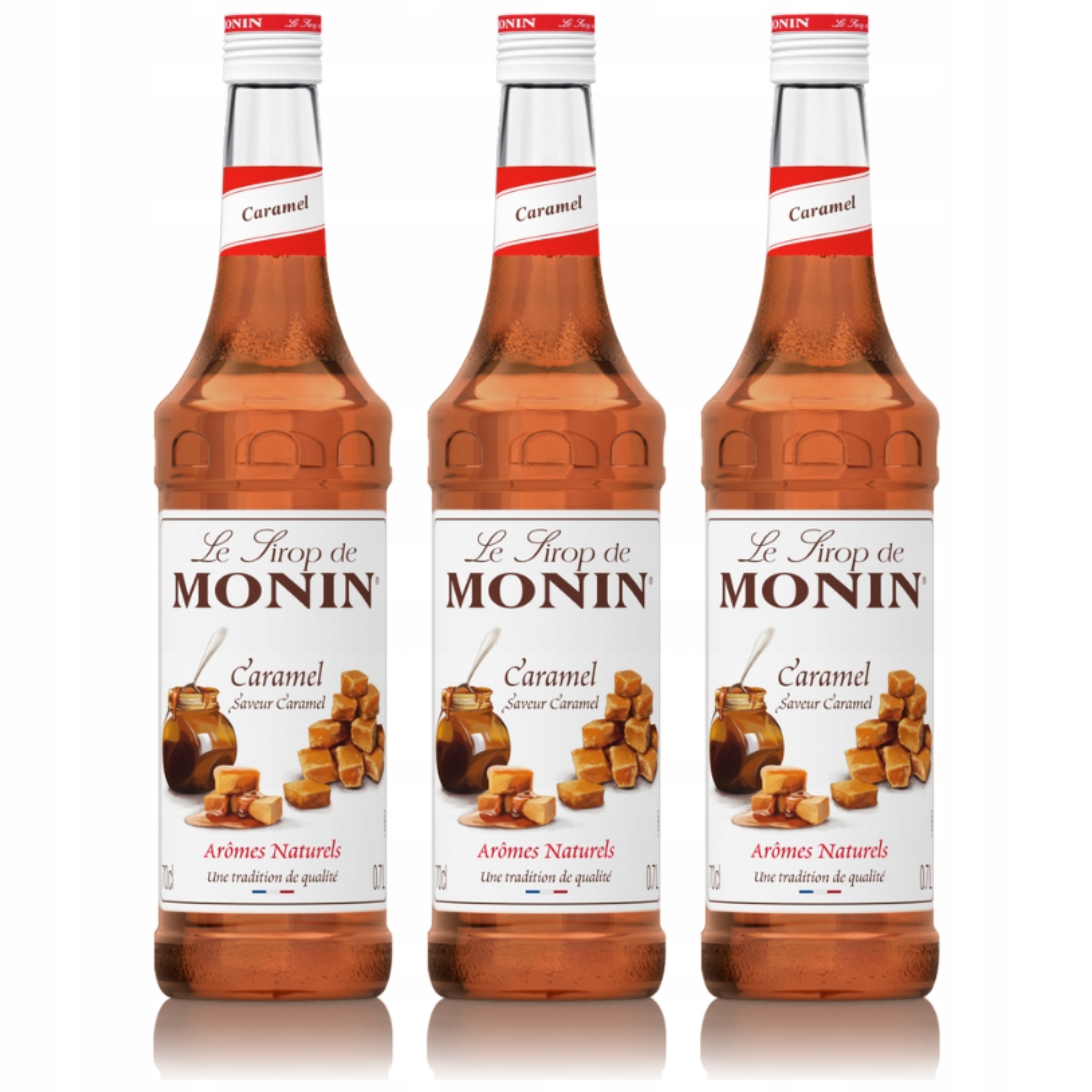 Levně Sada sirupů Monin: 3 x Karamel 700 ml
