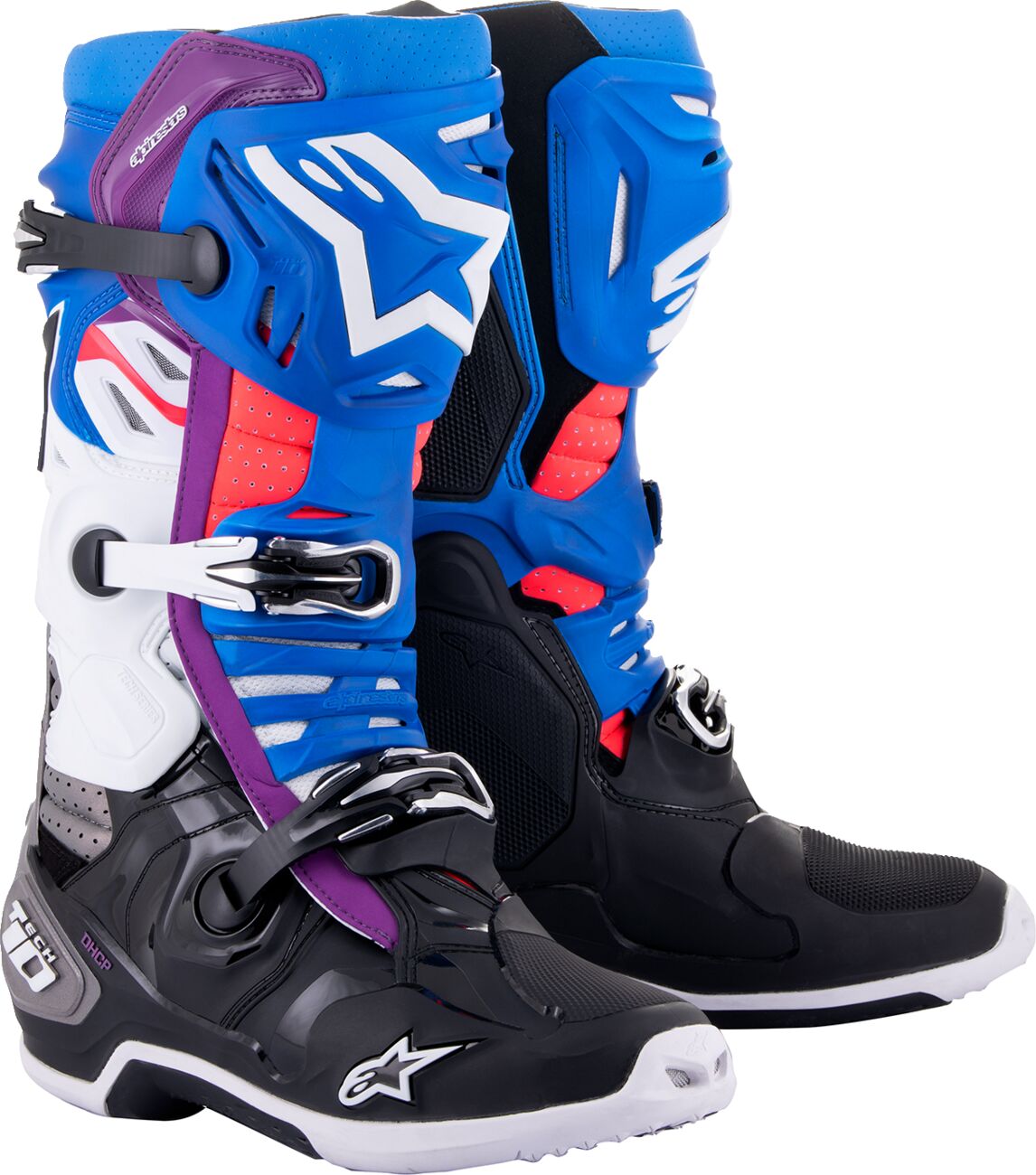 Krížové Topánky Alpinestars Tech 10 Supervented Čierna/modrá/biela (8) 42