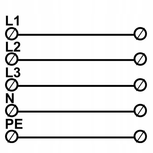 2x Univerzální kolejnicová spojka Etb 50/1x5 (L1,L2,L3,N,PE) Al/Cu elektrická