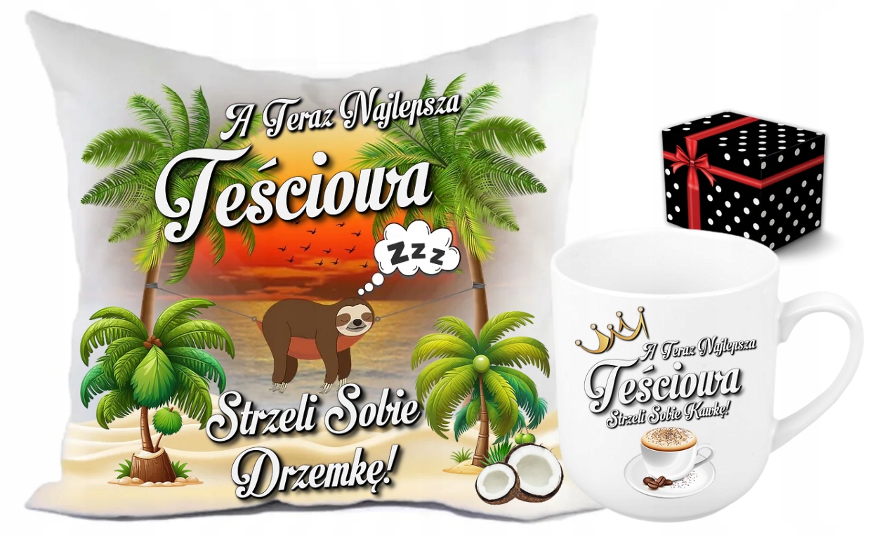

Zestaw Poduszka Kubek Dla Teściowej