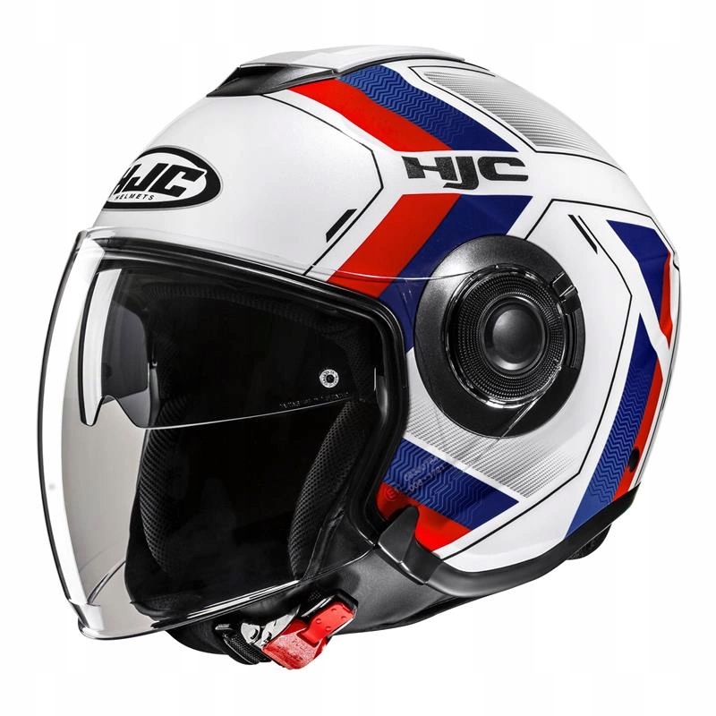 Motocyklová prilba Hjc I40N Velu White/red biela červená Darčeky