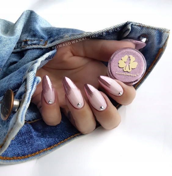 Pyłek do paznokci efekt lustra rose golden Stan opakowania oryginalne