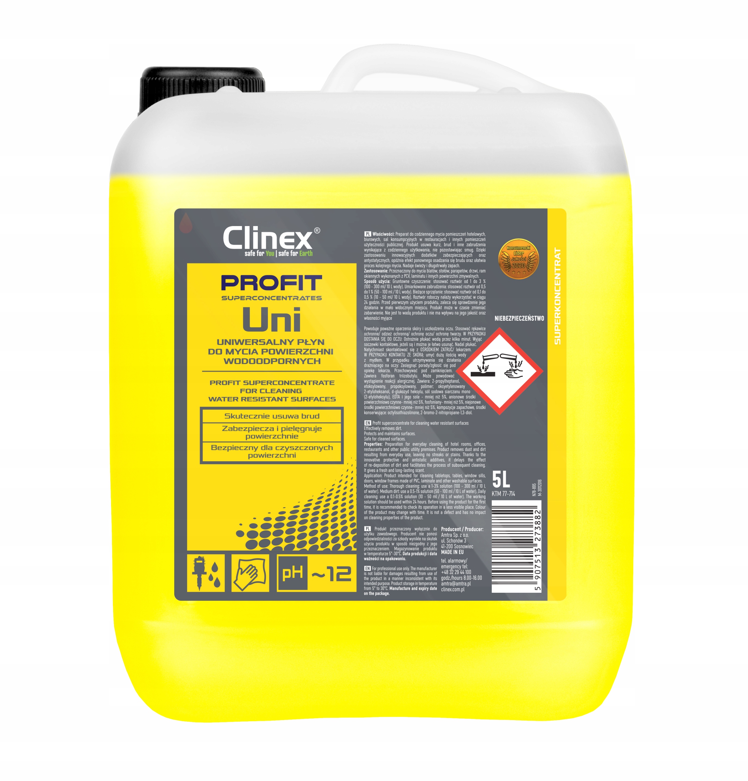 

Clinex Profit Uni 5L koncentrat do mycia