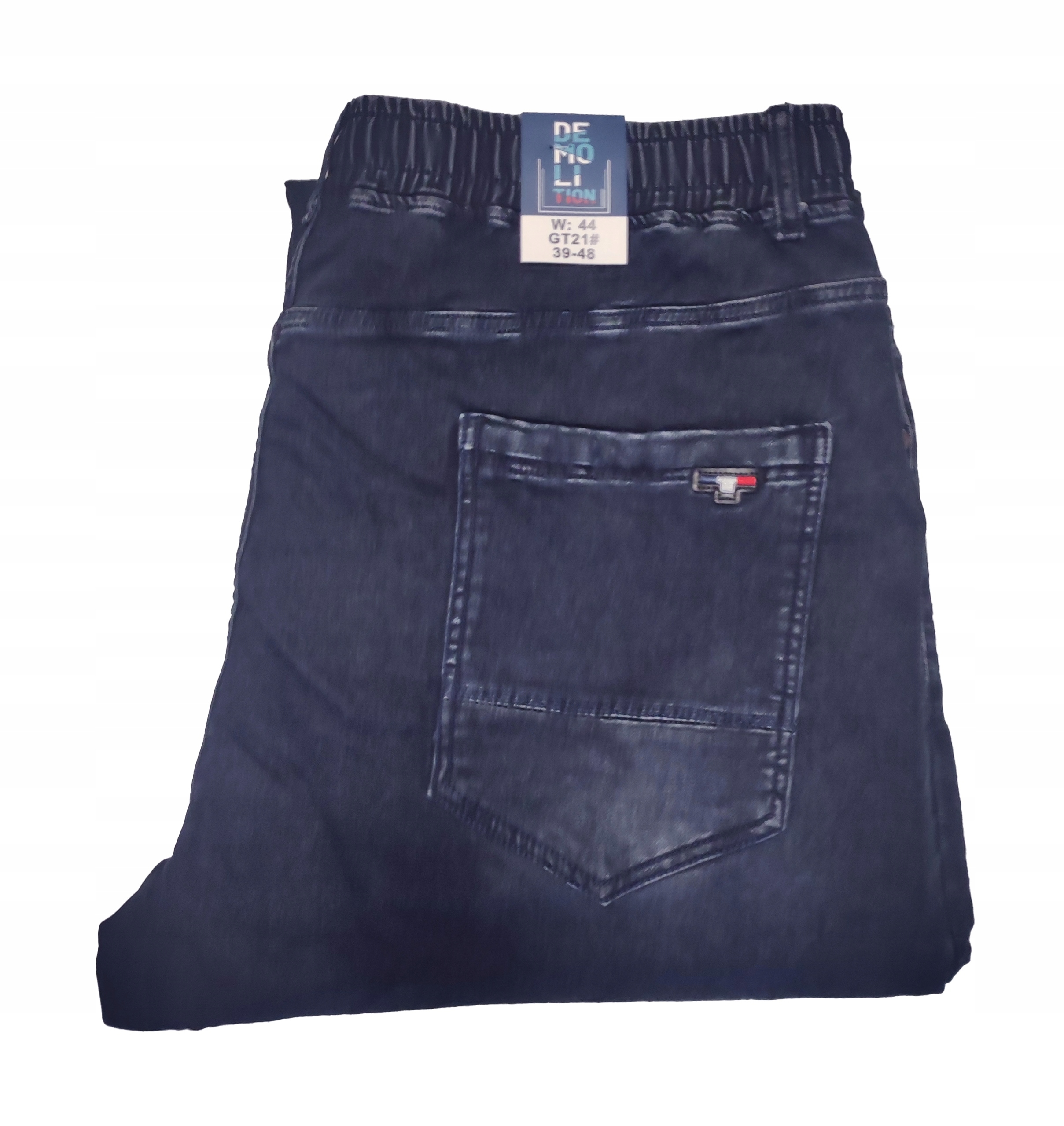 XXL Velké Joggery Jeans Tommy Módní Tmavý Námořnická Modrá