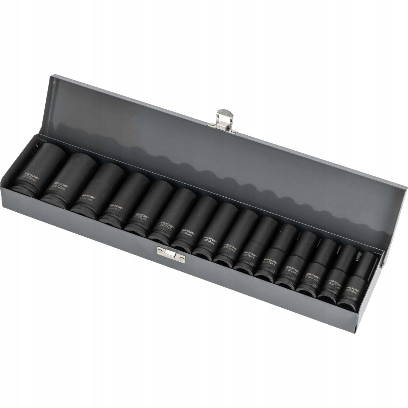 Sada strojních úderových klíčů, kufr 1/2 10-32 mm CrMo Proline 18495