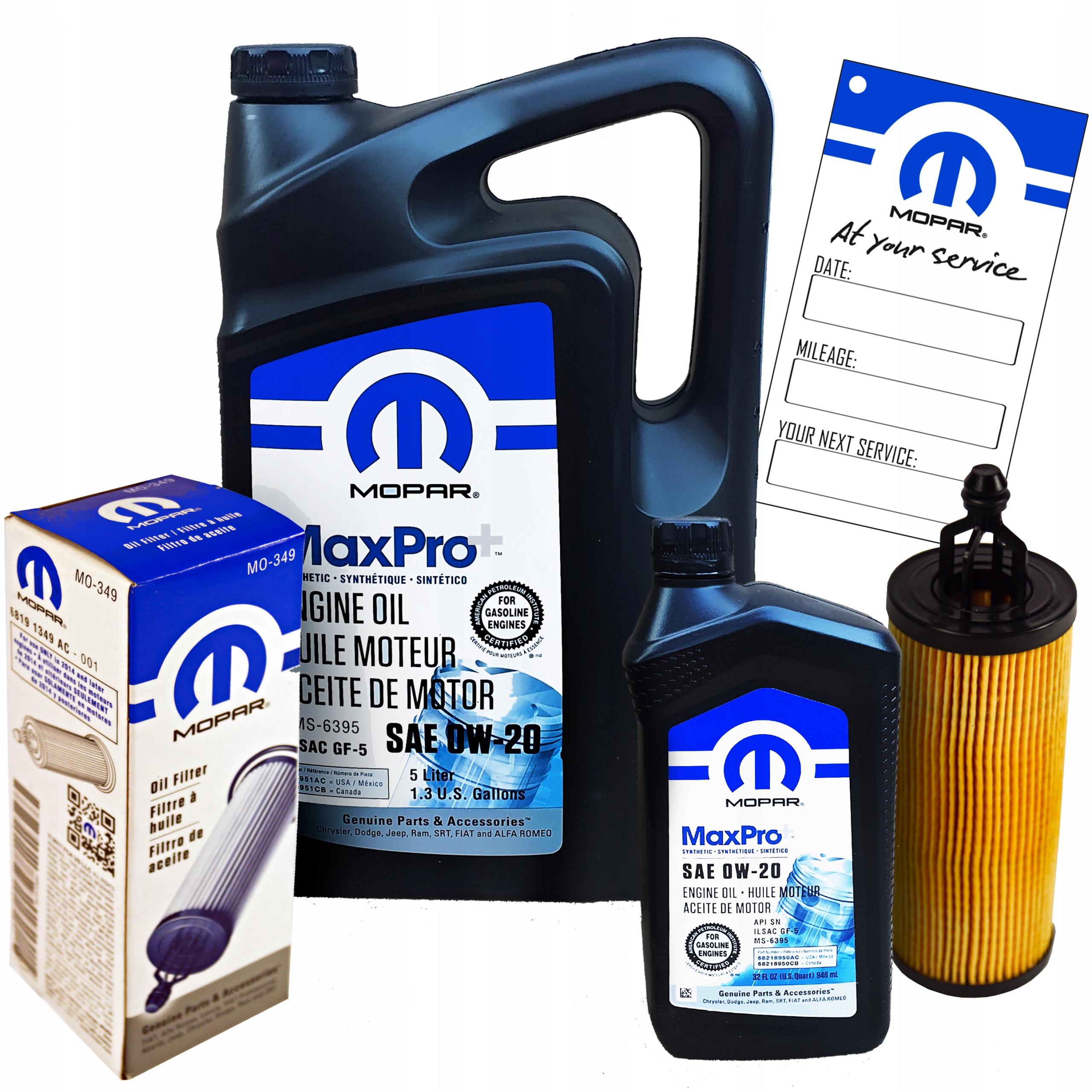 Mopar 0W20 5,95L s filtrom MO-349 Chrysler Jeep