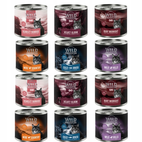 Wild Freedom Adult dla kota MIX Smaków 12x 200g z Niemiec