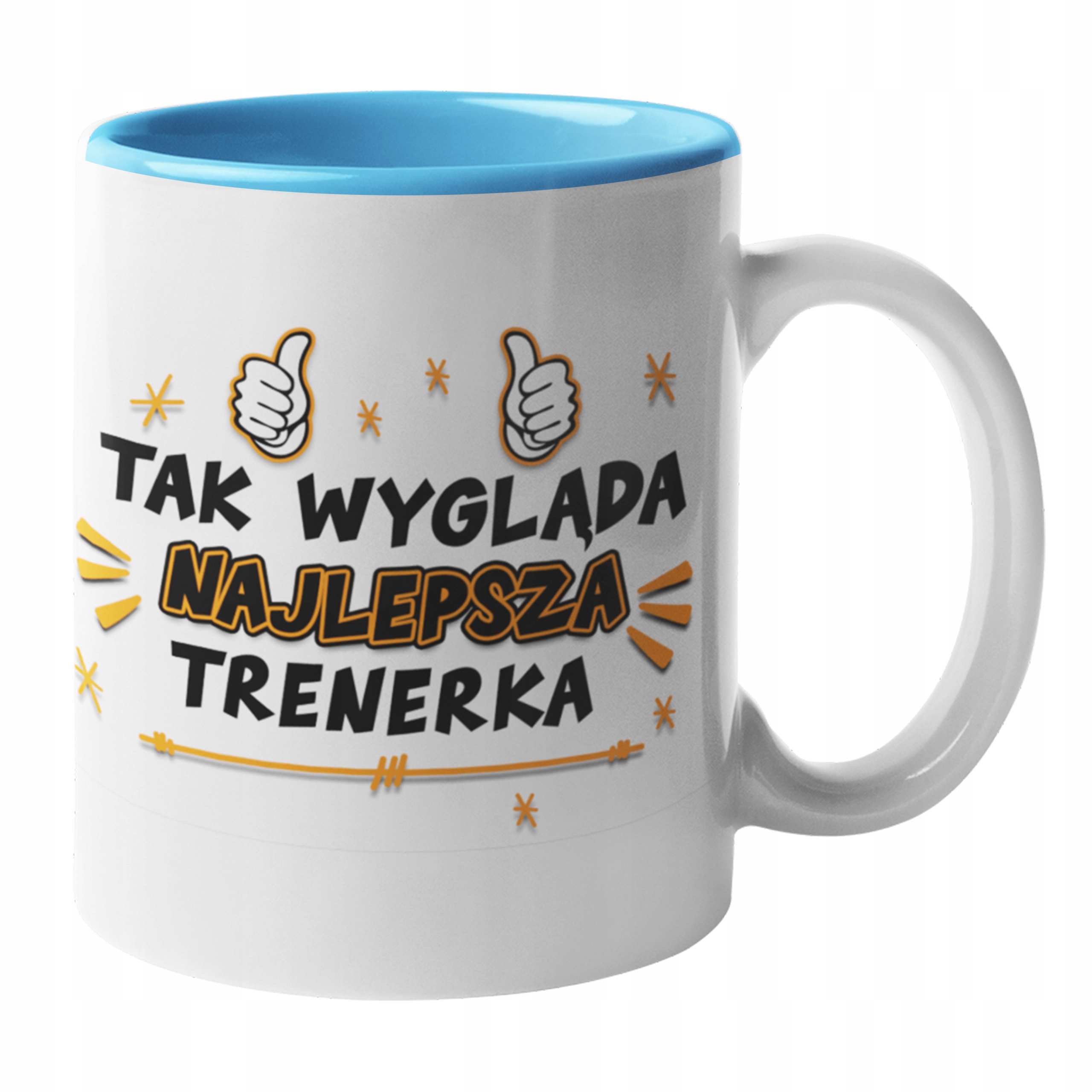 

Kubek dla Trenerki Niej trenera niebieski