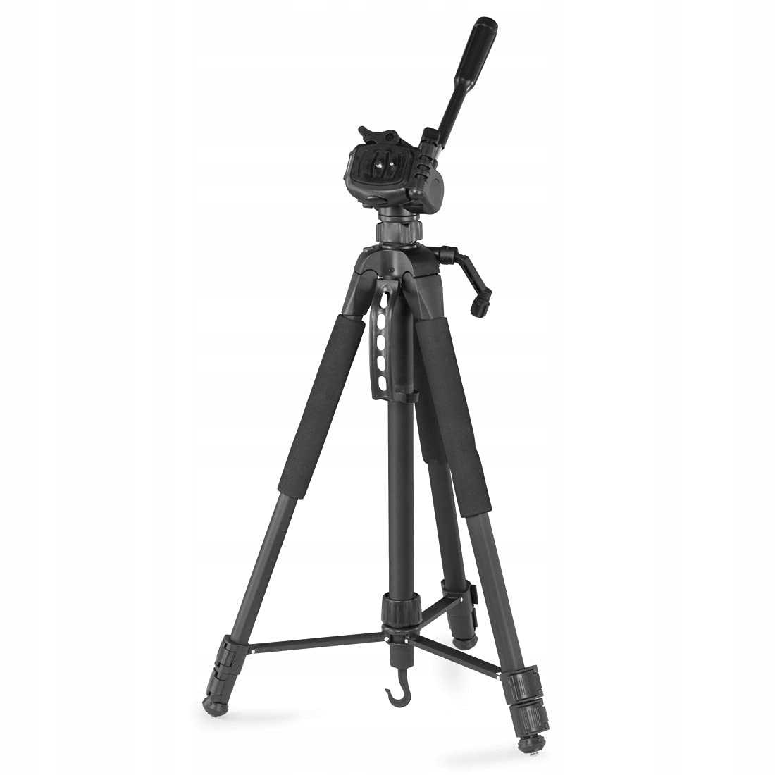 HAMA Statyw Aparat Akcja 165cm Lekki Z Uchwyt Telefonu Tripod 3D Czarny — miniatura 2