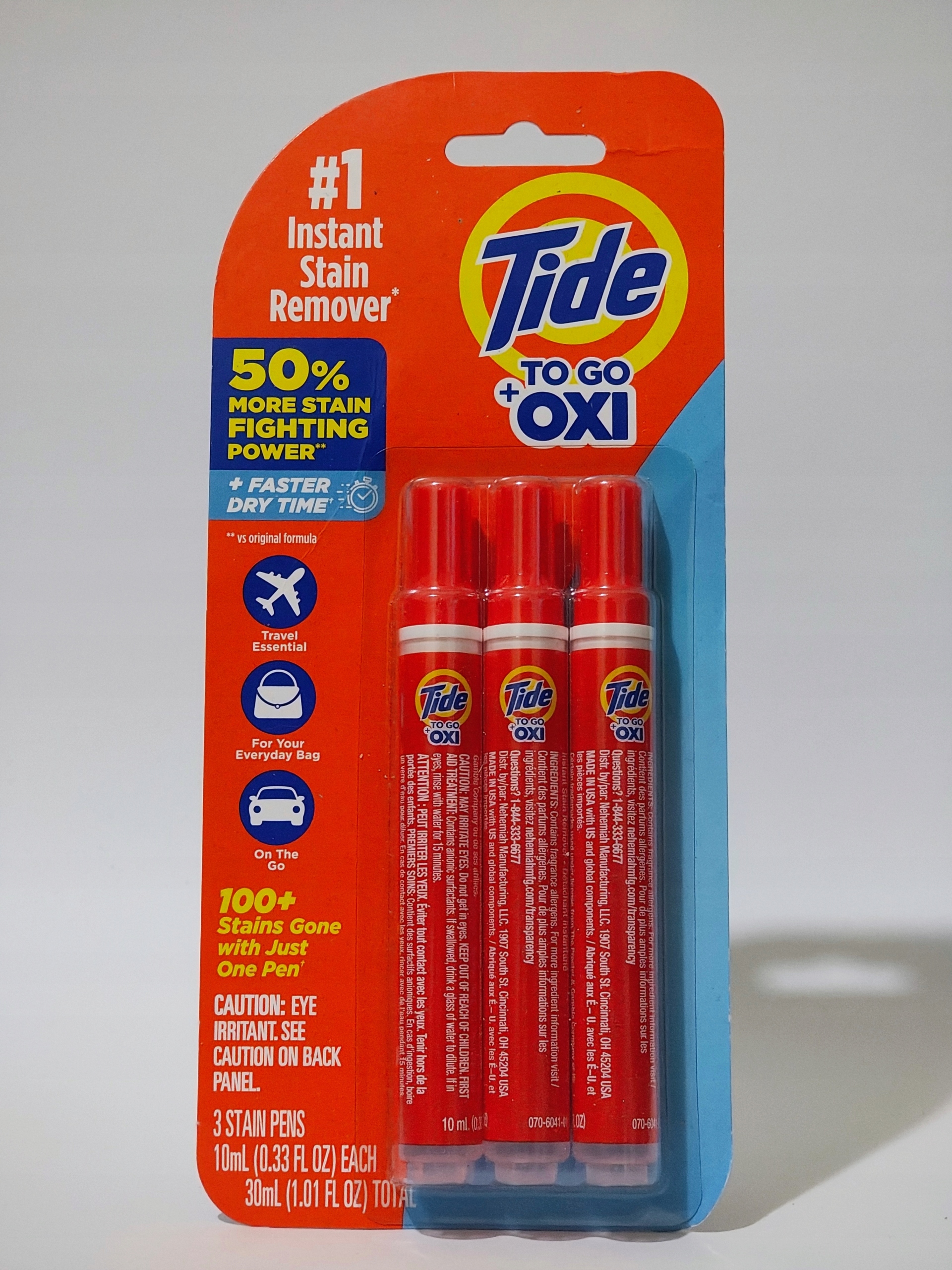 Tide To Go Oxi Odstraňovač skvrn v Pen – 3x 10 ml