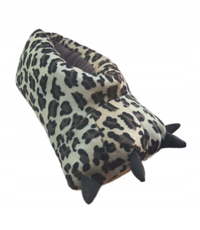 Papuče Tlapky pantera vel43/44 28,5 cm Handmade Merynos vtipný dárek