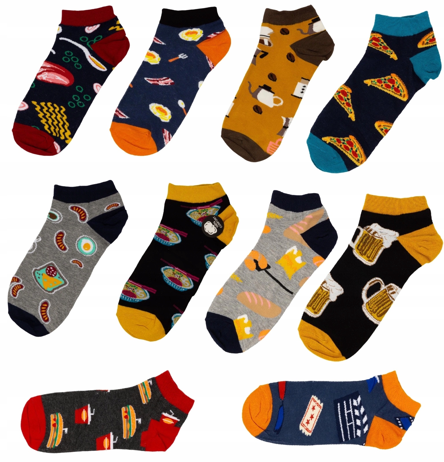 

10x śmieszne Skarpety stopki Męskie 39-42