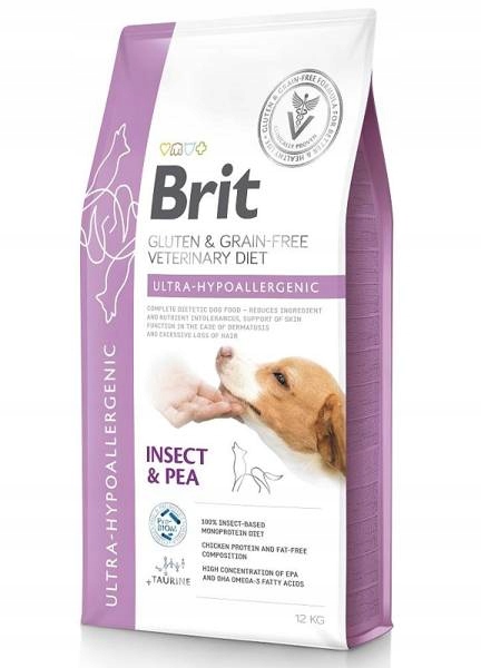 Levně Brit veterinární Brit Gf Veterinary Diets Dog Ultra-Hypoalergenní Hmyzí 12