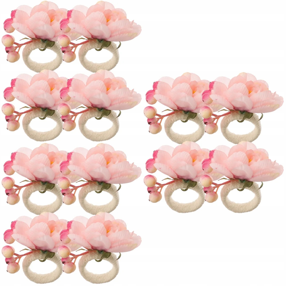 UCHWYT NA SERWETKI PIERŚCIENIE STOŁOWE DEKORACJE KWIATOWE Kod producenta a5455