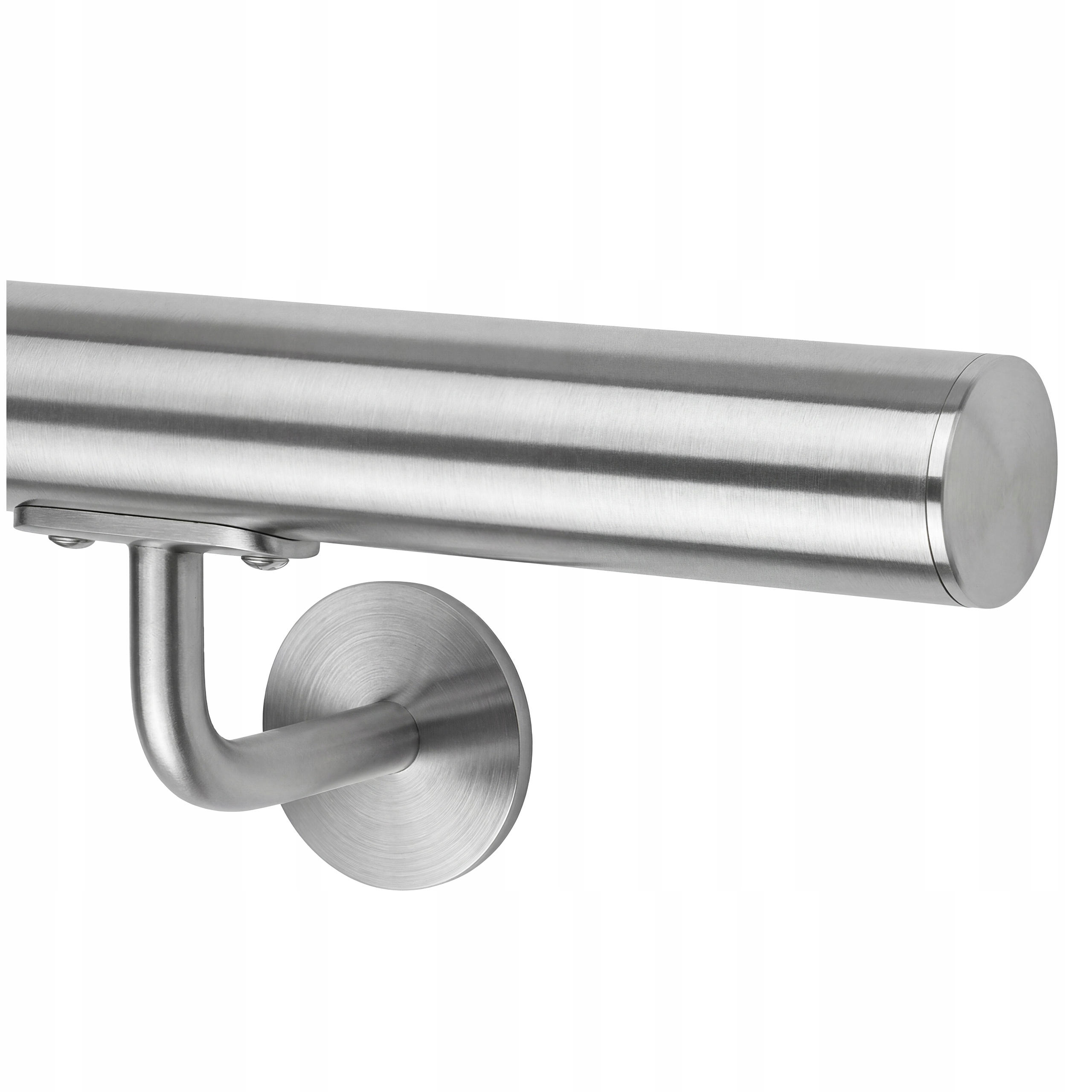 Schodišťové zábradlí 115 cm Nástěnná zábrana Nerezová Ocel Satén fi 42 M8