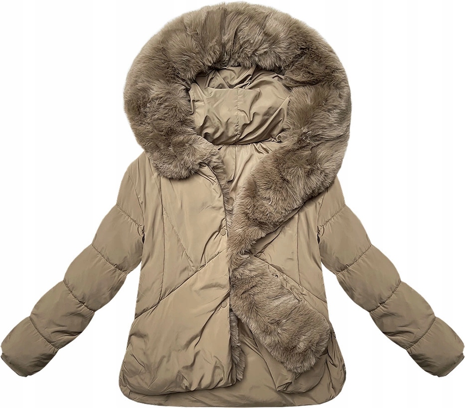 Lehká Dámská Bunda 16M9179 Béžová M (38)