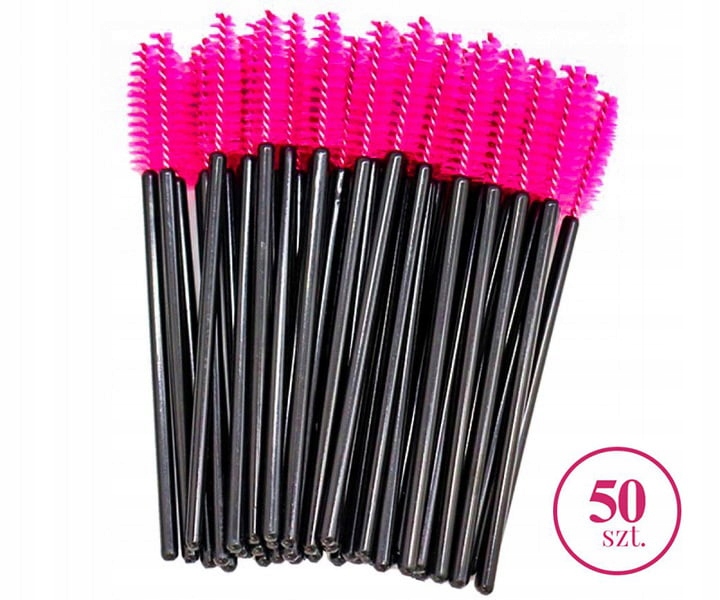 Clavier Szczoteczka do Rzęs - Spiralka - 50 szt. - różowa